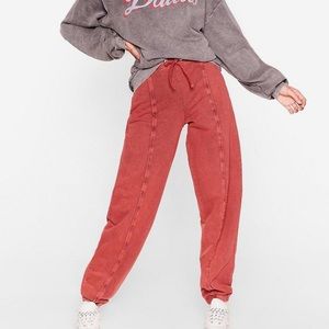 Nasty Gal acid wash joggers